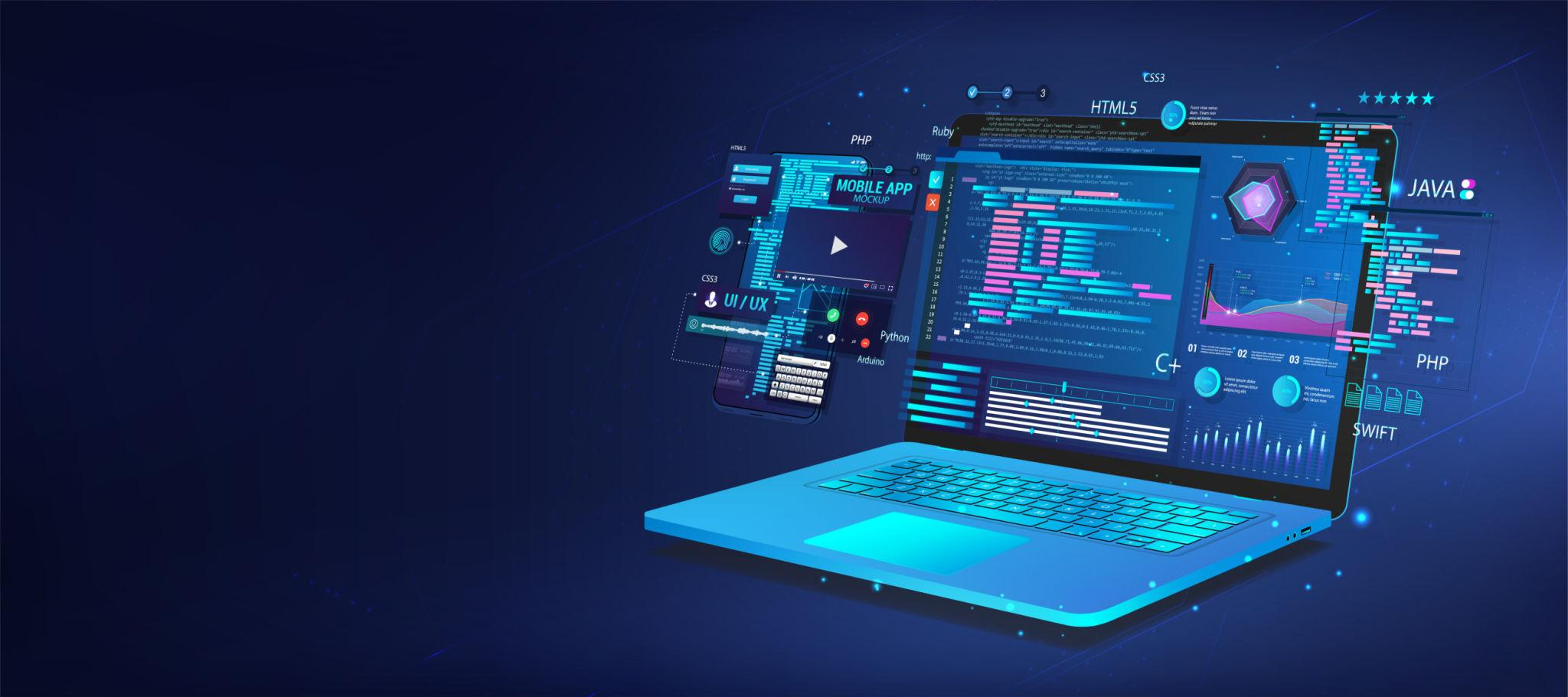 Professional software development workspace